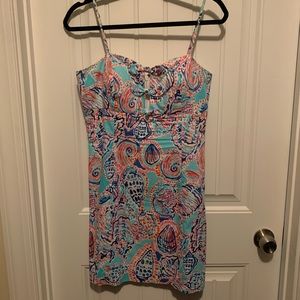 Lilly Pulitzer Petra Dress in Multi Shell Me About It Print